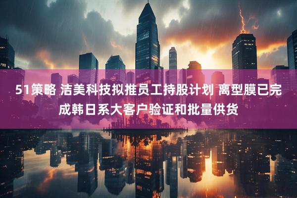 51策略 洁美科技拟推员工持股计划 离型膜已完成韩日系大客户验证和批量供货